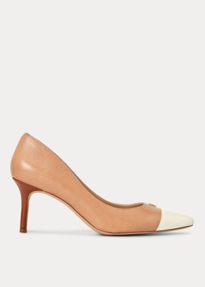 Ralph Lauren Lanette Læder Toe-Cap Pumps Dame Danmark (EUMFB5629)